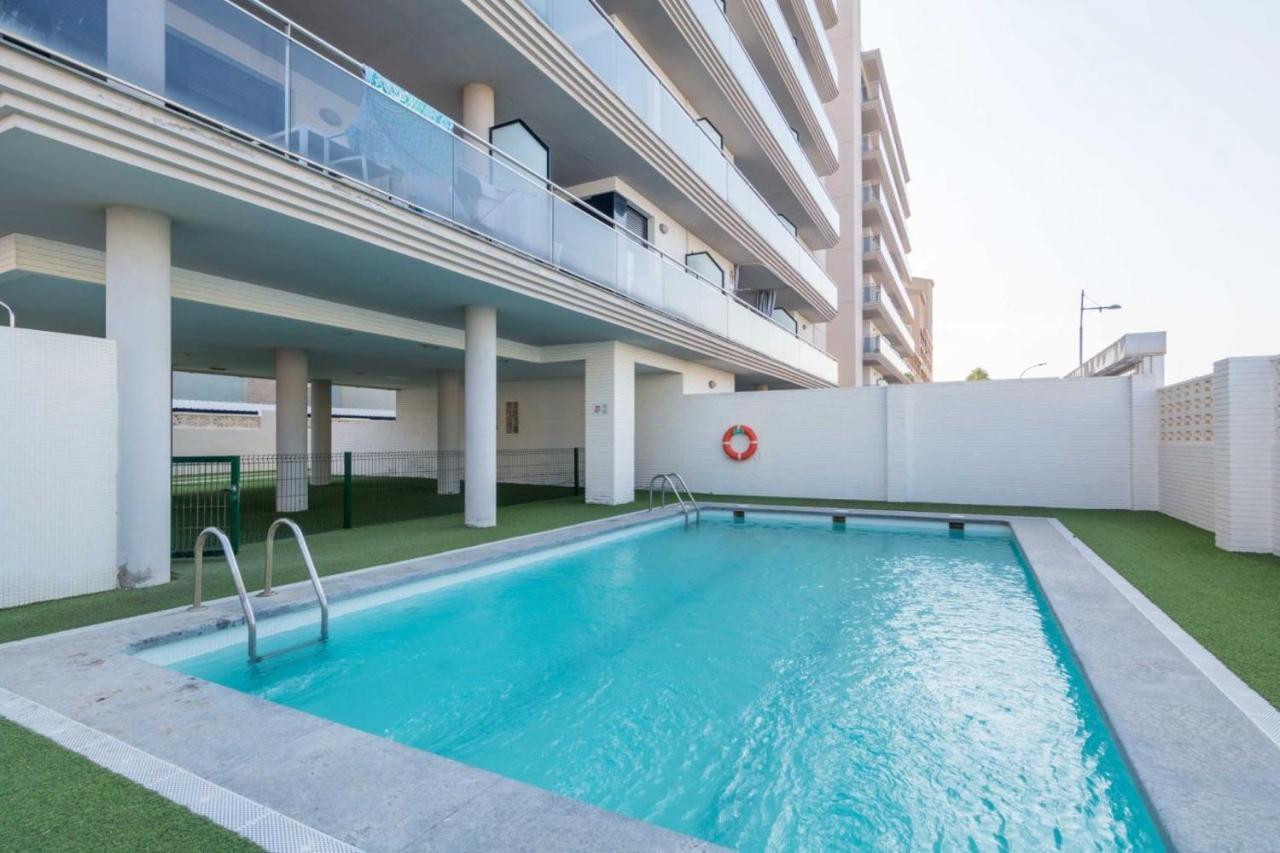 Apartamento Con Jardin En Primera Linea De Playa Con Parking Y Piscina Peñíscola Exterior foto
